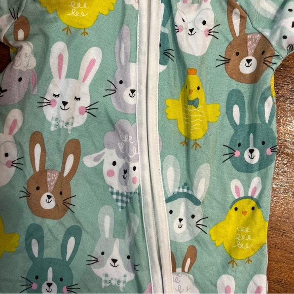 Little Sleepies Rad Rabbits Shorty sleeper outfit size 0-3 months - Picture 3 of 4